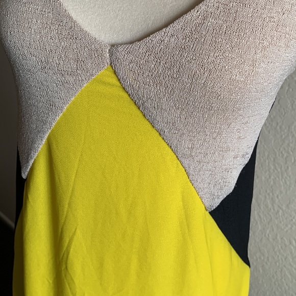 Zara - yellow block cami dress - Picture 2 of 3